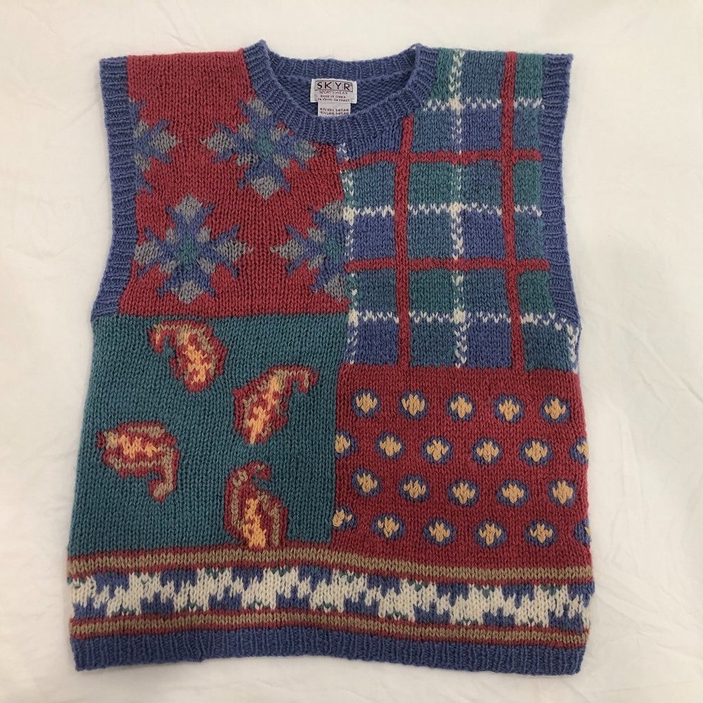Vintage SKYR Knit Vest Size 36